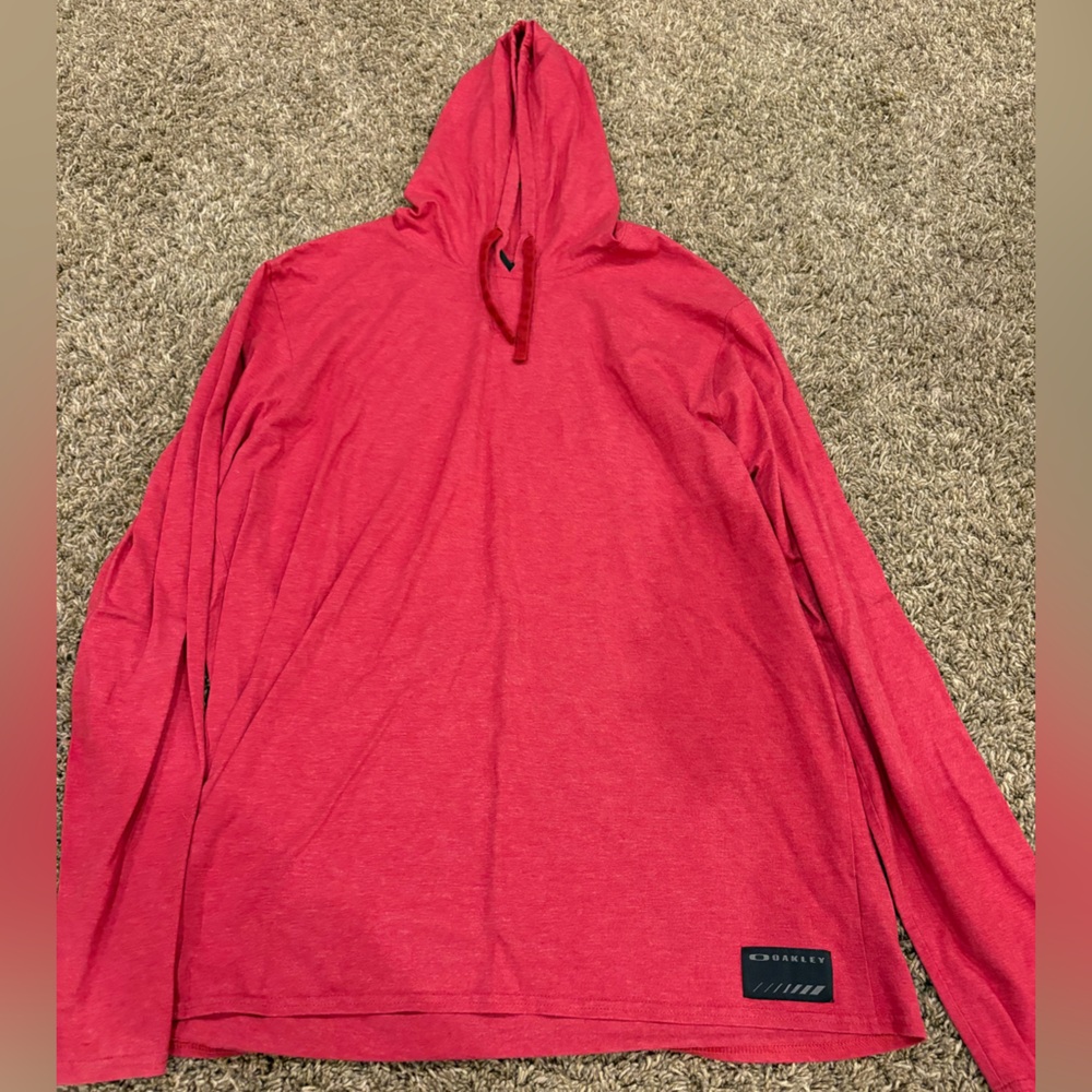 Oakley Red hooded shirt